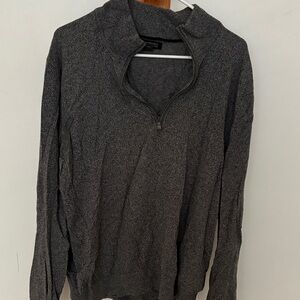 Banana Republic Gray Zip Up Sweater